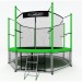 Батут i-Jump Classic 14FT 427 см с нижней сетью и лестницей зеленый 75_75