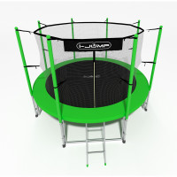 Батут 12ft i-Jump Classic Light с лестницей зеленый