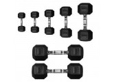 Гантель 20кг Perform Better Rubber Encased Hex Dumbbells 4137-20\BK-20-00