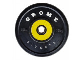 Диск обрезиненный Grome Fitness WP-080 15кг