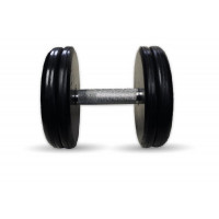 Гантель классик с вращающейся ручкой хром 22 кг MB Barbell MB-FdbEM-B22