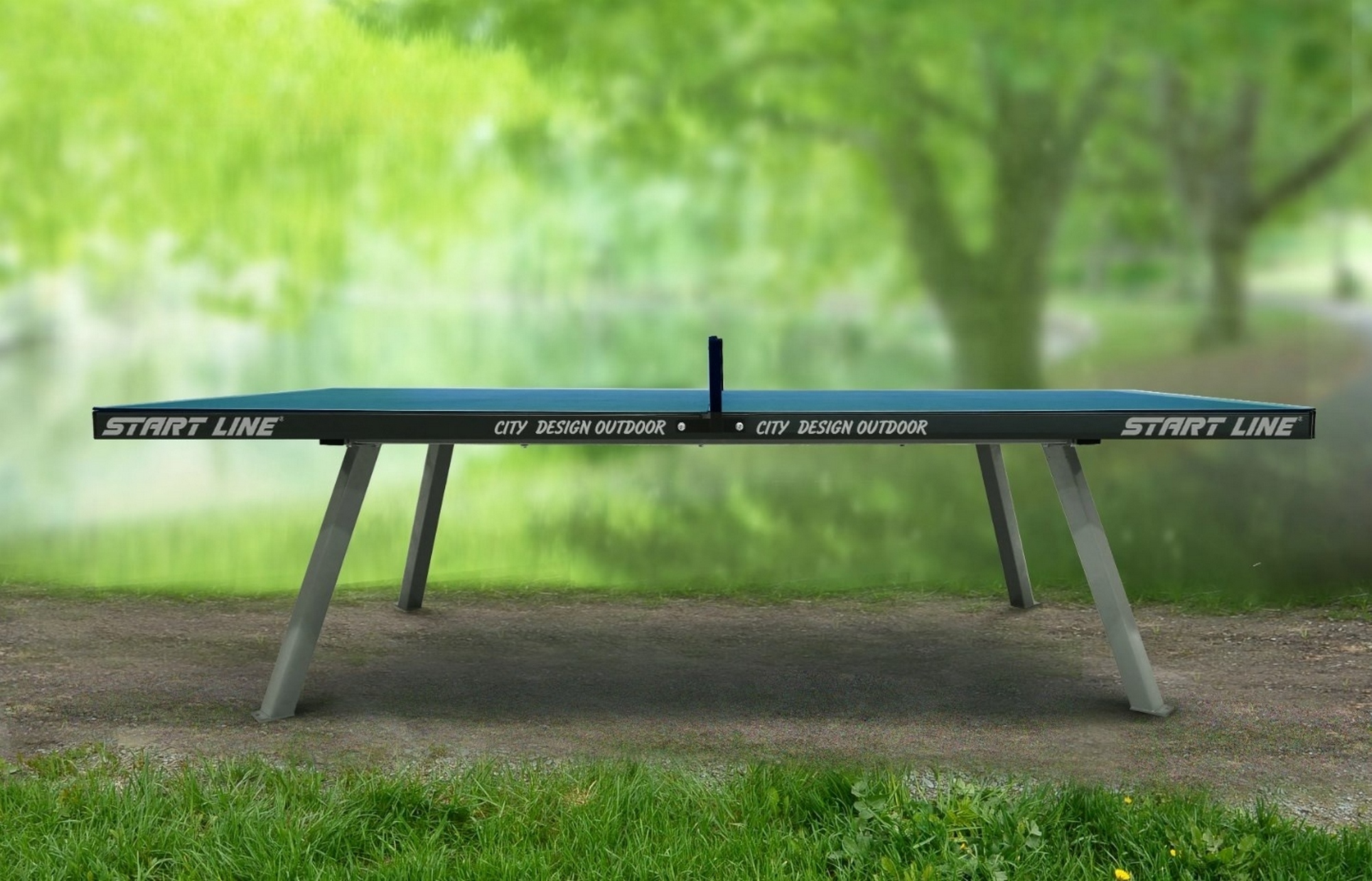Теннисный стол Всепогодный Start Line City DESIGN 60-7121 Синий 2000_1284