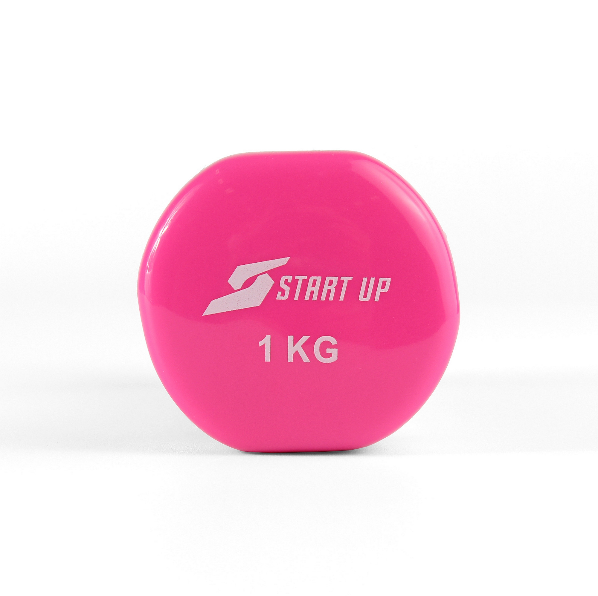 Гантель виниловая 1кг Start Up NT08010 розовый 2000_1995