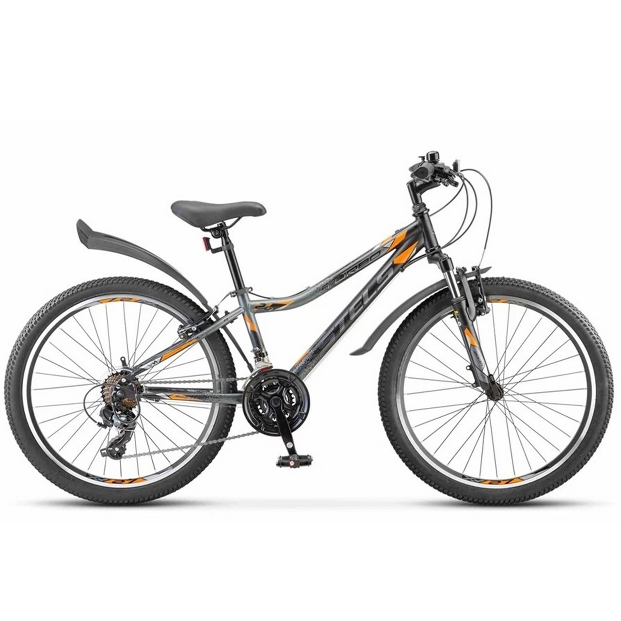 Велосипед  24" Stels Turbo 410 V Z010 (EP-00007530) Черный\Серый\Оранжевый 1281_1280