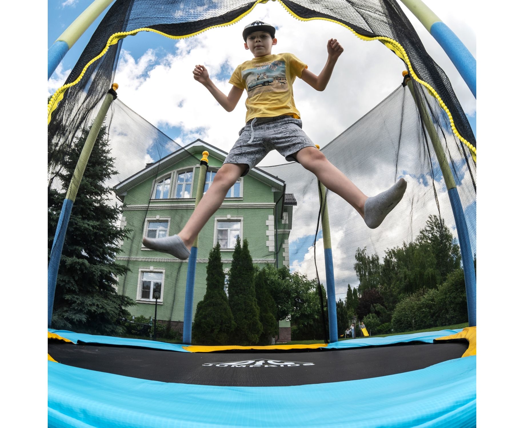 Батут DFC Jump kids 60" (150см) 60INCH-JD-BY желто-синий 1834_1500