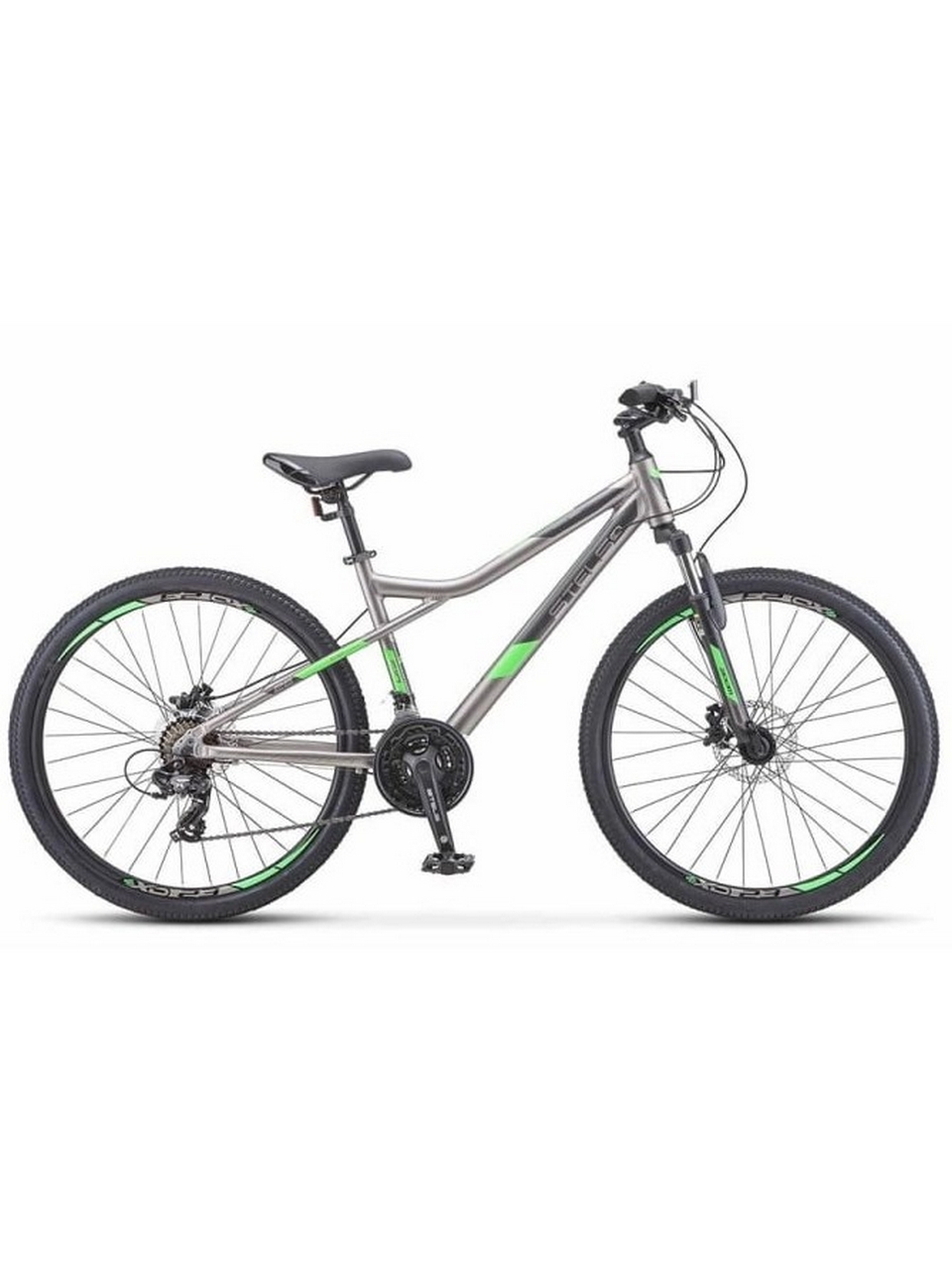 Велосипед 26" Stels Navigator 610 D V020 (LU098464) 044769 Серый\Зеленый 960_1280