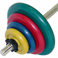 Штанга тренировочная 45,5 кг MB Barbell цветная 120_120