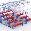 Трибуна с навесом, с ограждением, 5-ти рядная Glav 20.015 120_120